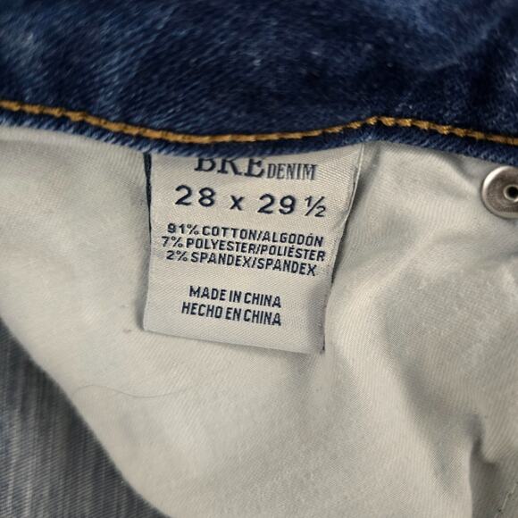 BKE Victoria universal fit mid rise bootcut jeans 28x29.5 blue denim 6299 - Picture 9 of 11